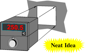 Signal selector switch and digital panel meter sharing same 1/4 DIN panel cutout