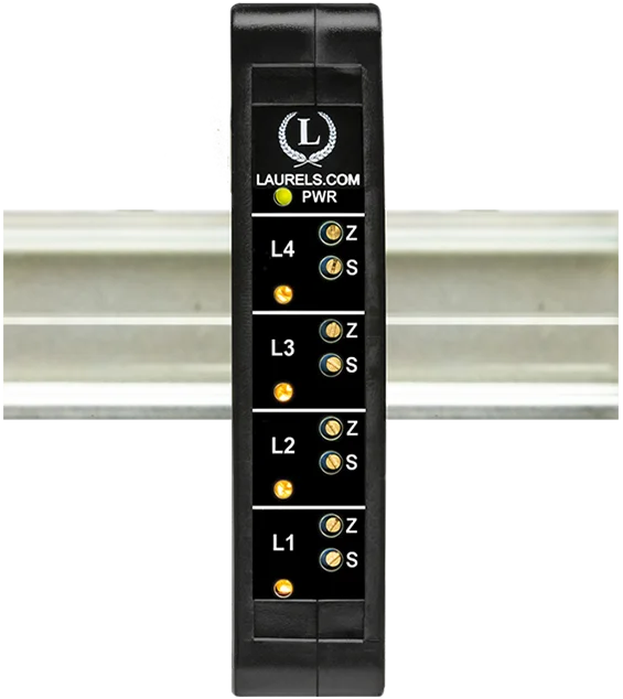 Laurel Electronics Quad Loop Current Splitter Part Number QLS-1 Quad Isolated Output Loop Splitter Retransmitter, 95-264 Vac Powered