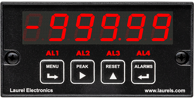 1/8 DIN Digital Panel Meters for DC Voltage and Current  Input Signal
