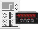 Laurel digital stopwatch used instead of an oscilloscope